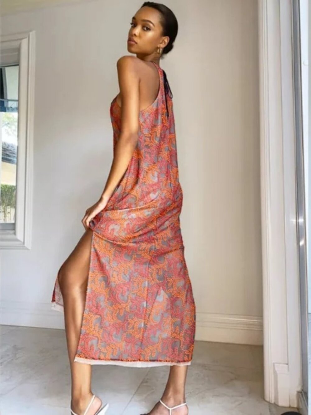 Aritzia Babaton 1-01 Lace Maxi Dress